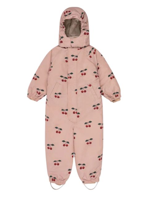 Konges Sløjd Nohr cherry-print snowsuit