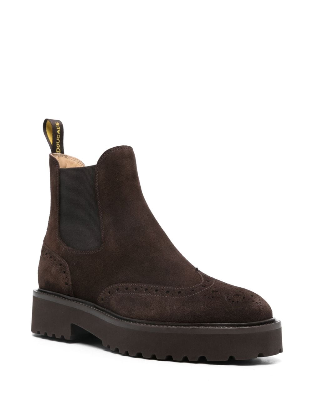 Shop Doucal's Suede Boots In Brown