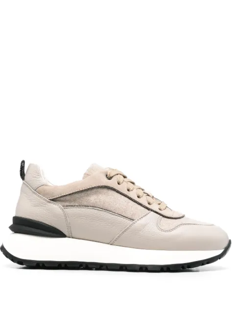Doucal's leather-trim sneakers