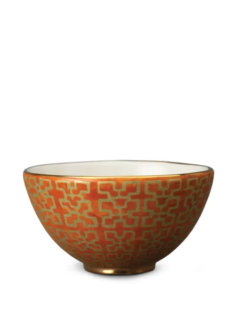 L'Objet Fortuny Ashanti geometric-patterned serving bowl