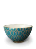 L'Objet Fortuny patterned serving bowl - Blue