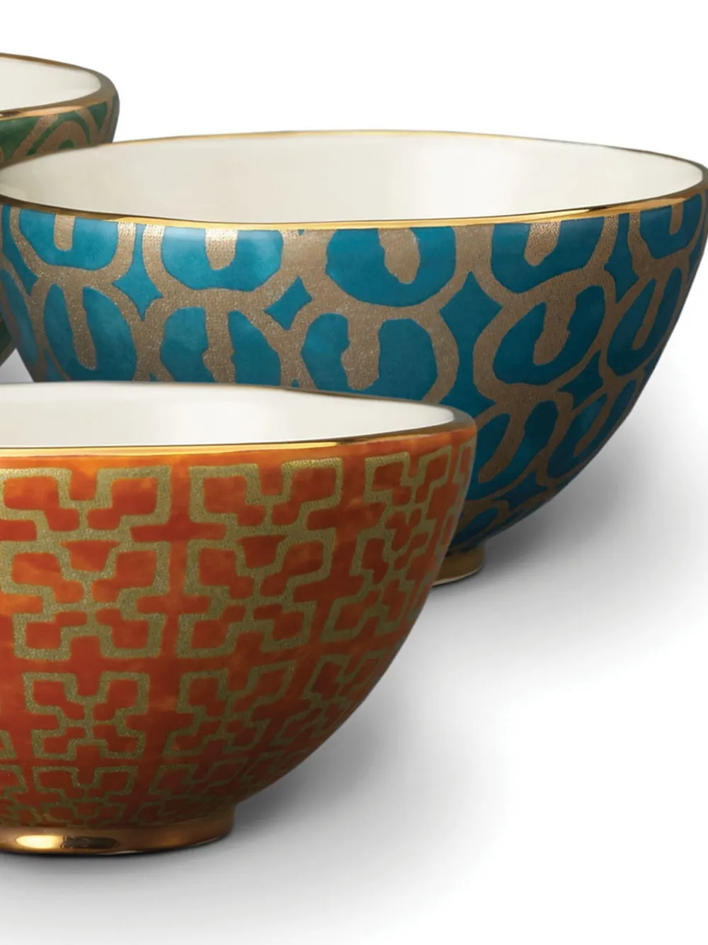 L'objet Fortuny Assorted 4-piece Cereal Bowl Set In Multi