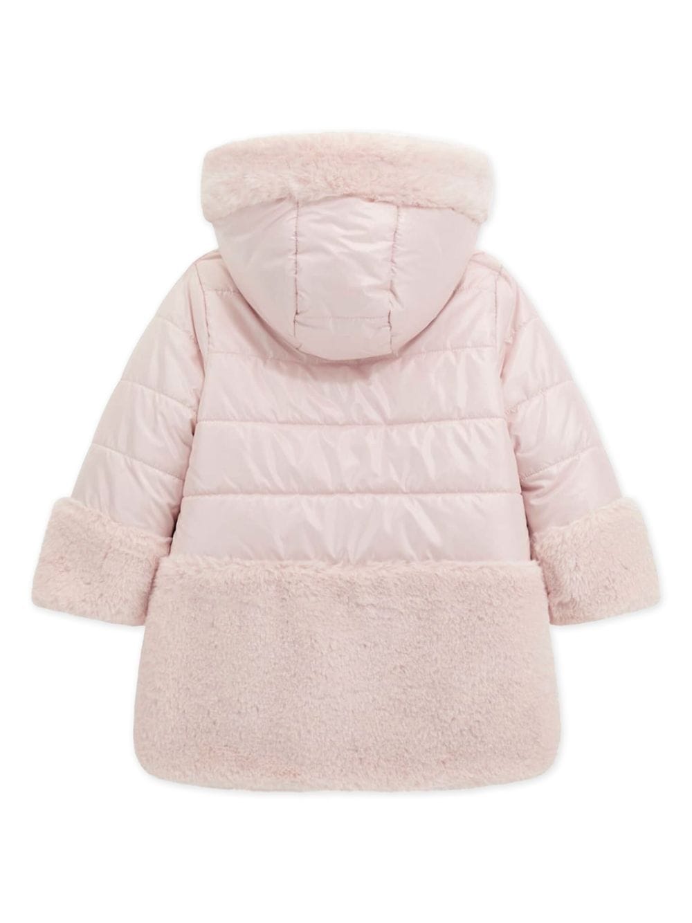 guess kids reversible faux fur coat - Roze