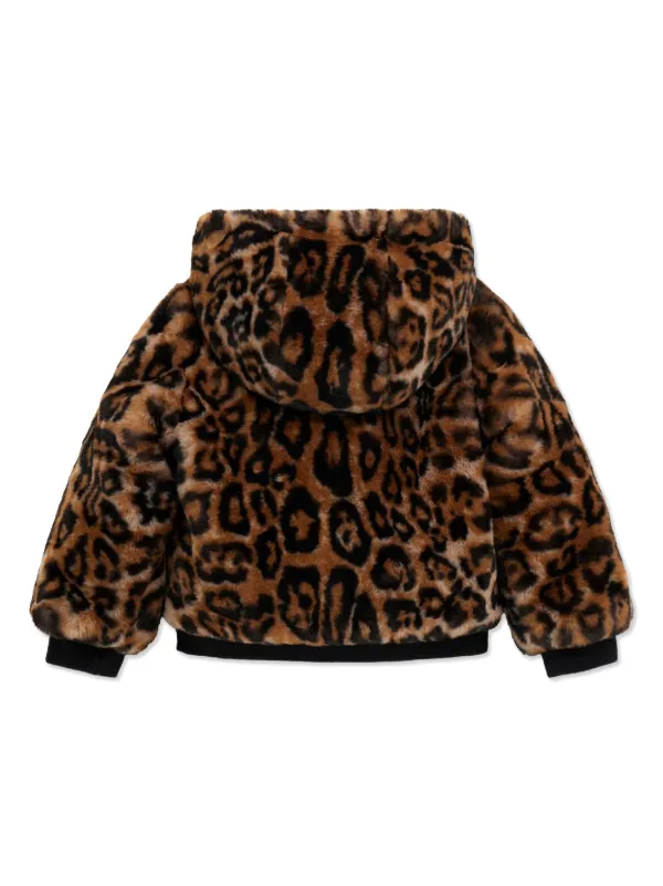 Girls faux fur bomber jacket hotsell