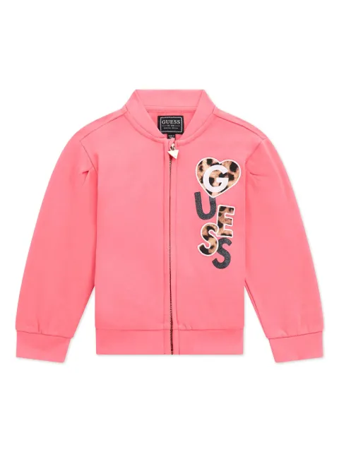 guess kids logo-appliqué sweatshirt