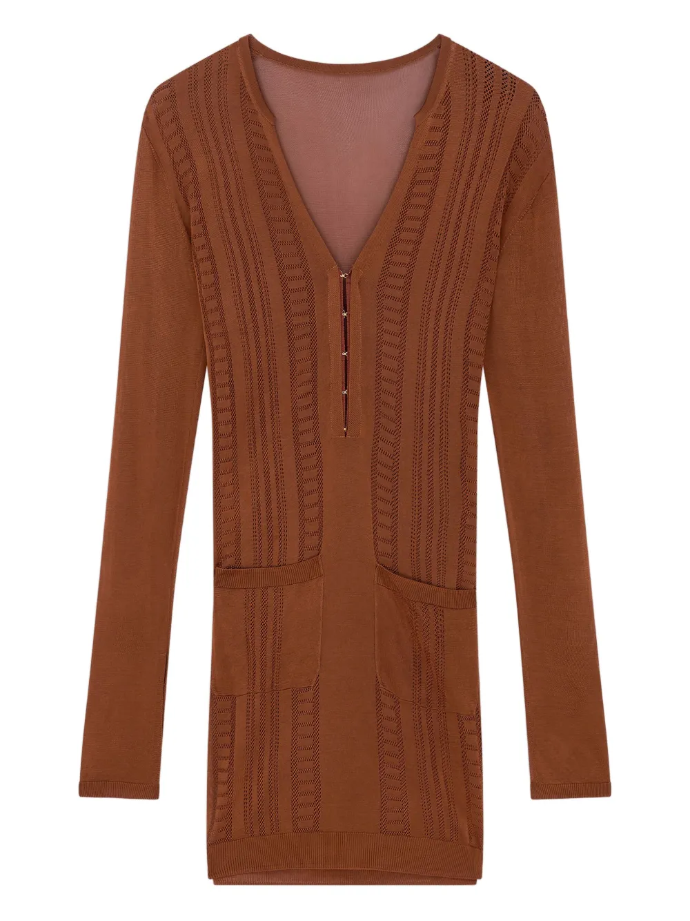 Guayabera mini dress