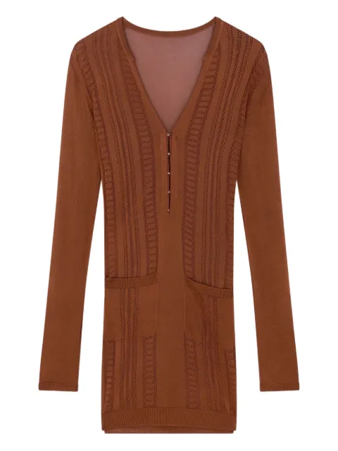 Donde Esteban Guayabera mini dress