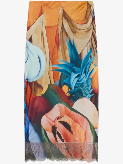 Donde Esteban Salpicon midi skirt 