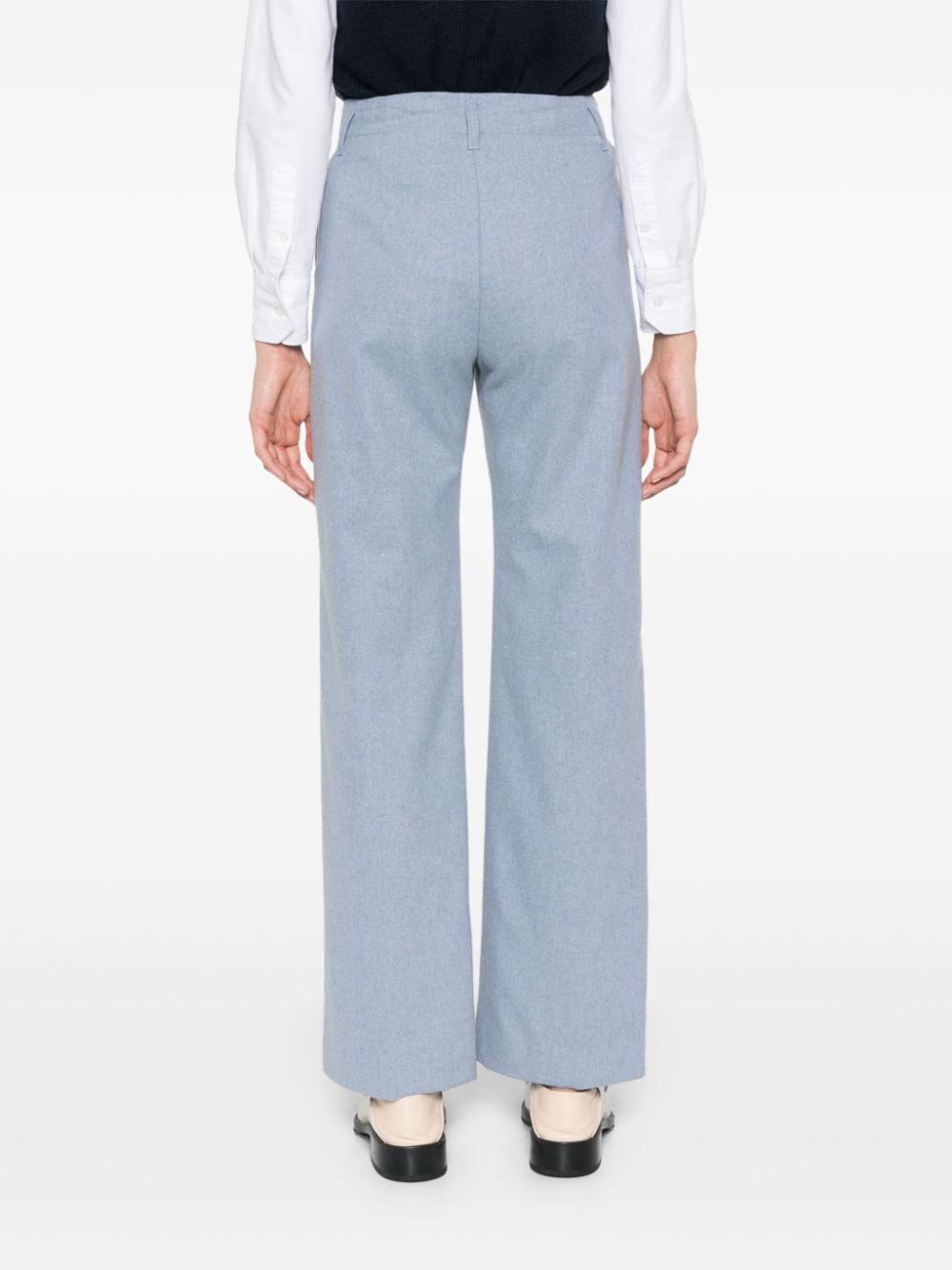 Shop Diega Pomo Trousers In Blue