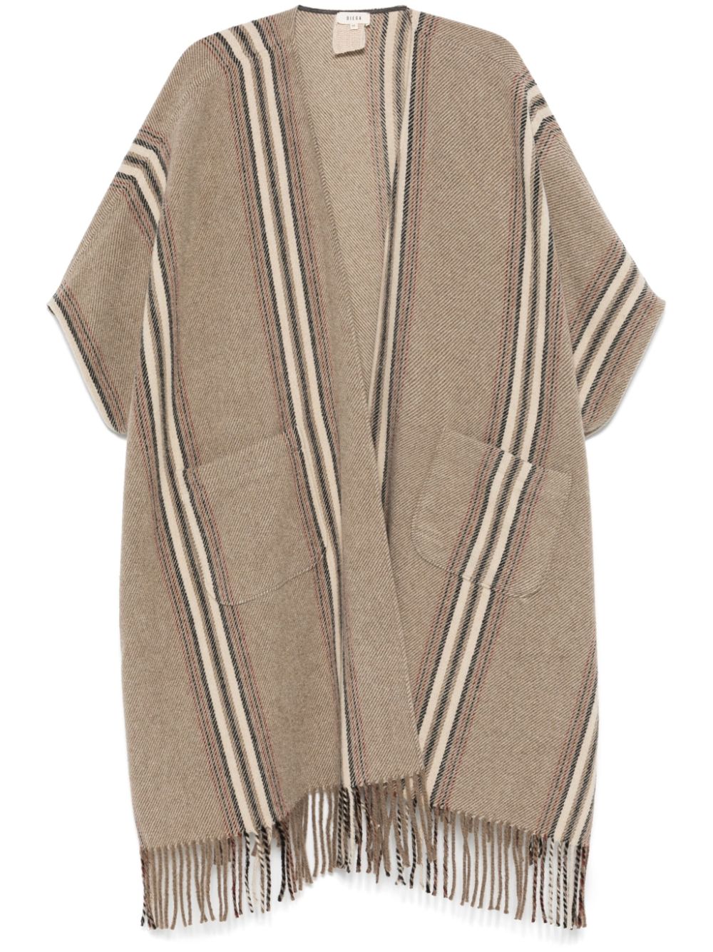 Shop Diega Poncio Cape In Neutrals