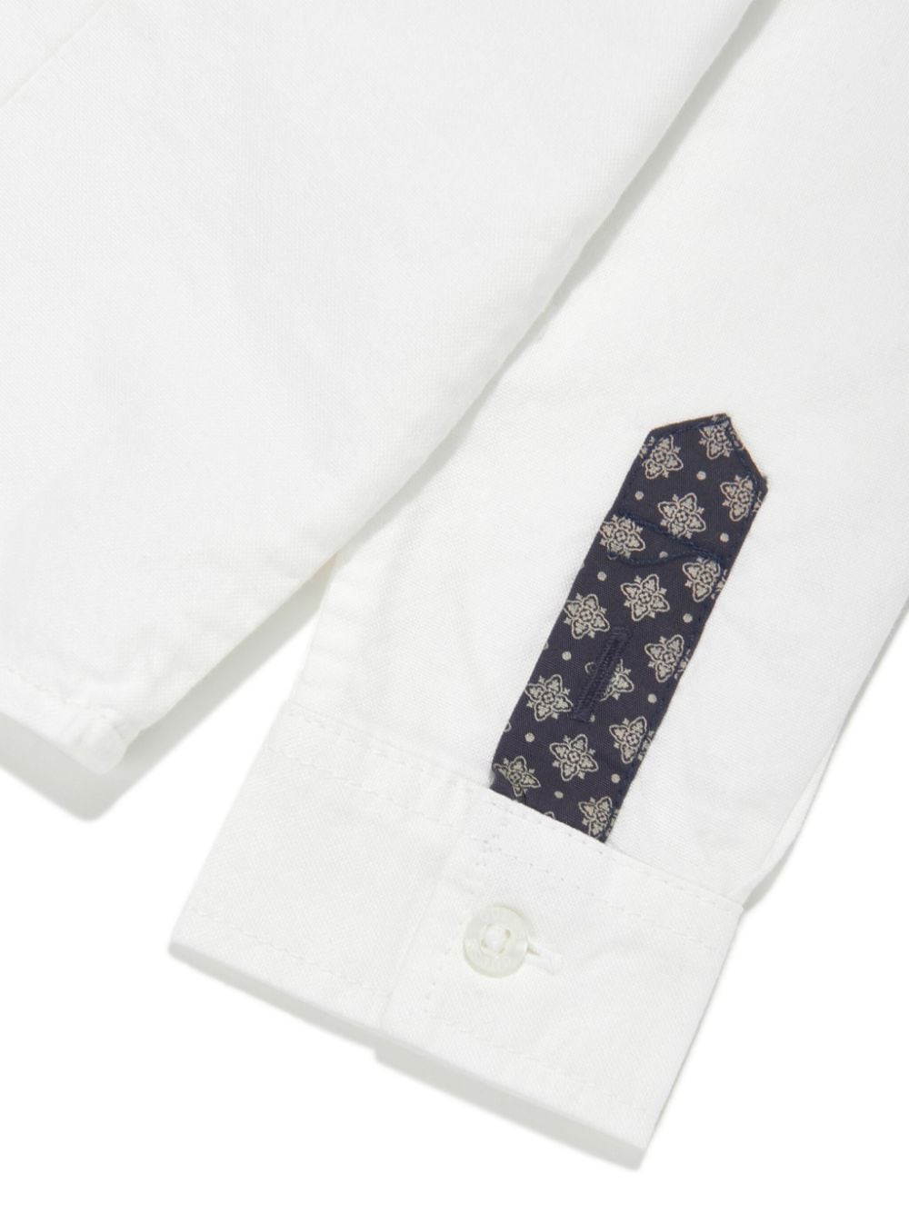 Shop Guess Logo-embroidered Poplin Shirt In White