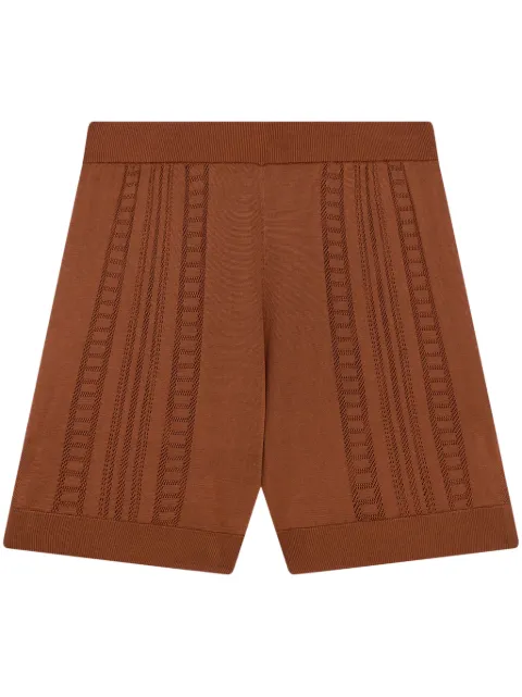 Donde Esteban Guayabera knitted shorts