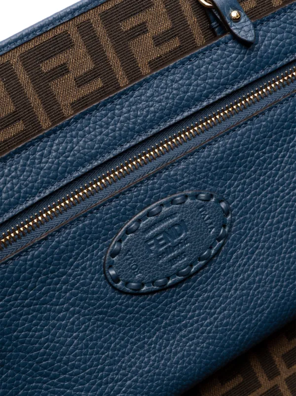 FENDI Medium Roll Tote Bag | Blue | FARFETCH CA