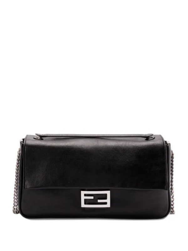 Fendi baguette bag black on sale