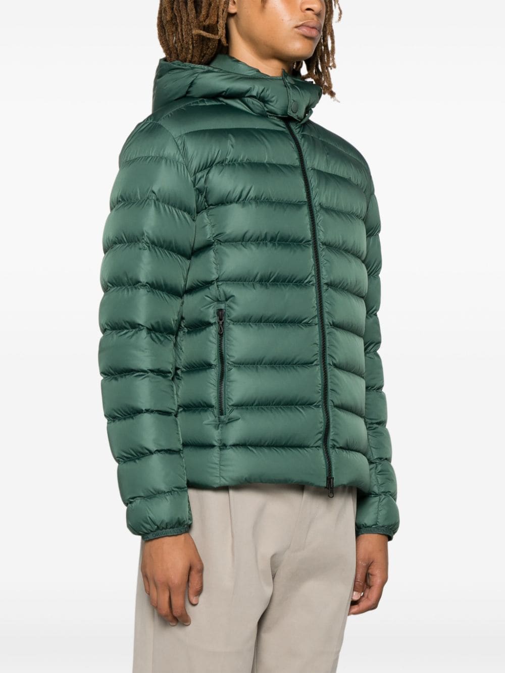 Shop Colmar Detachable-hood Puffer Jacket In Green