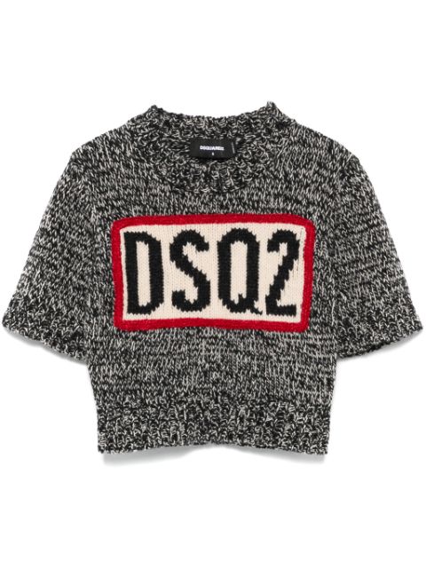 DSQUARED2 logo-intarsia sweater Women