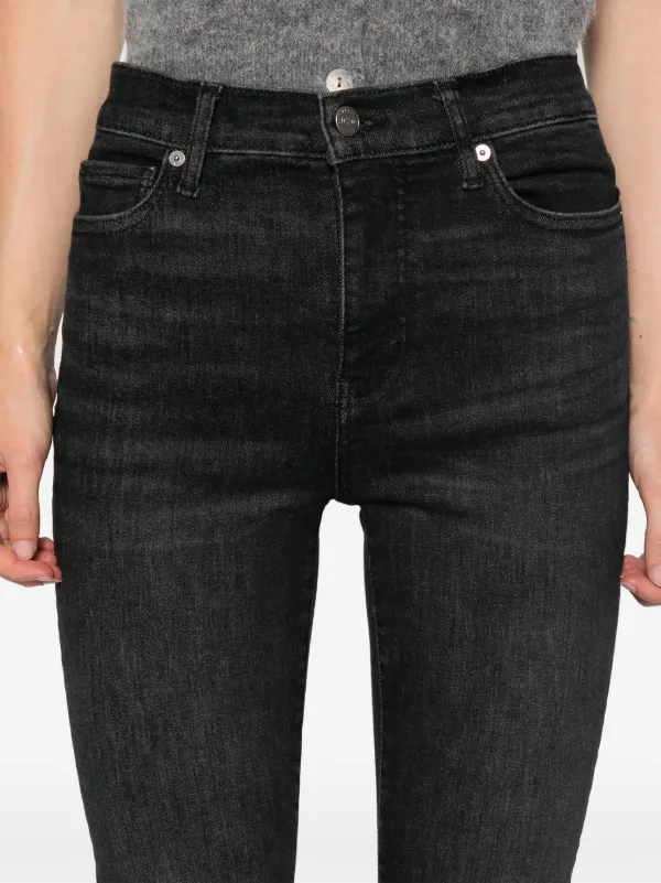 【関税込み】FRAME ブラック Le High Straight ジーンズ FRAME Le High Straight Long Jeans | Black | FARFETCH