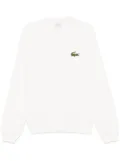 Lacoste logo-patch sweatshirt - White