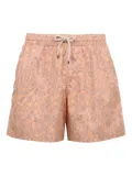 Agnona drawstring swim shorts - Pink