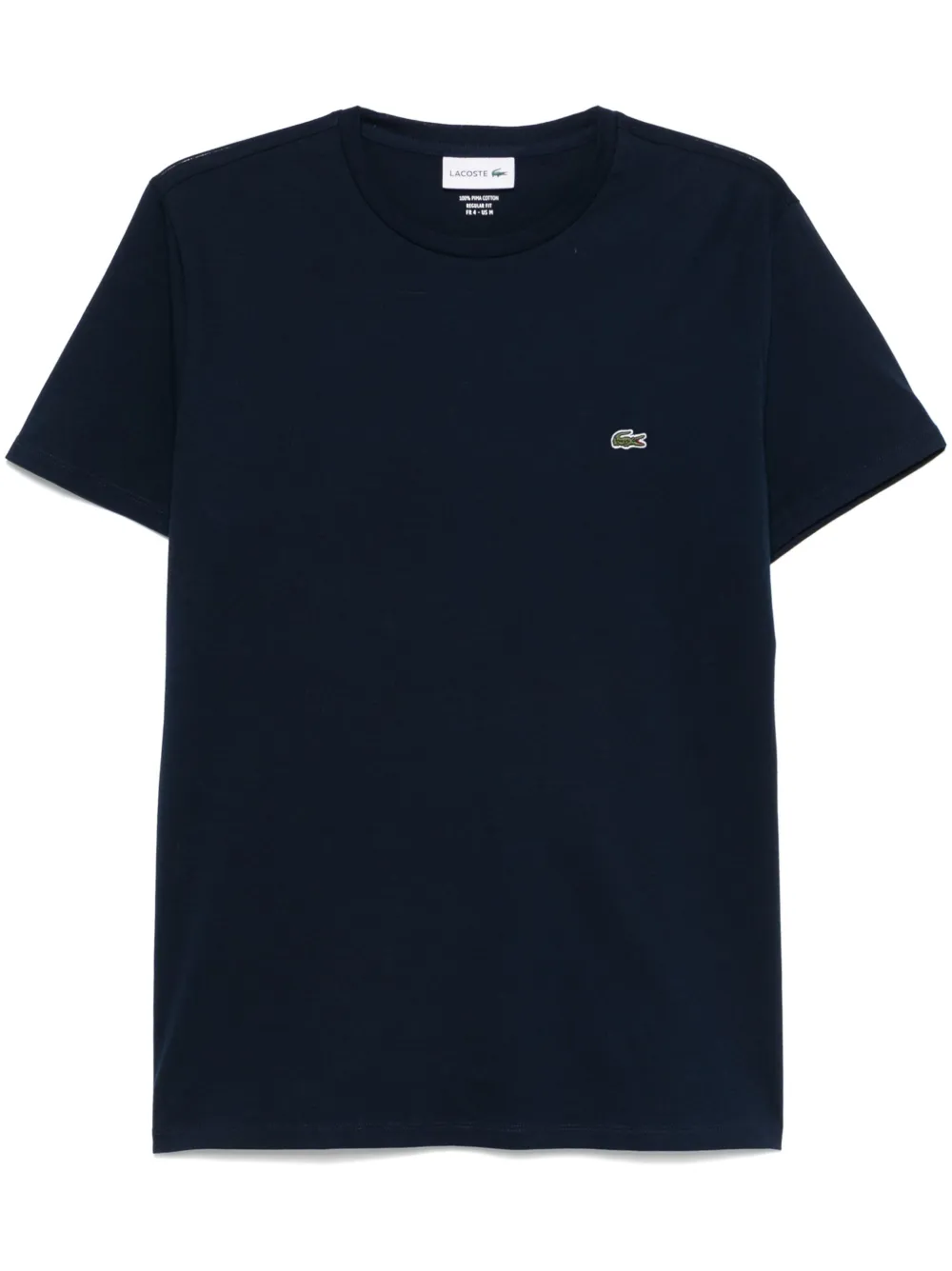 Lacoste Mens Classic Fit Cotton Jersey T-shirt In Blue