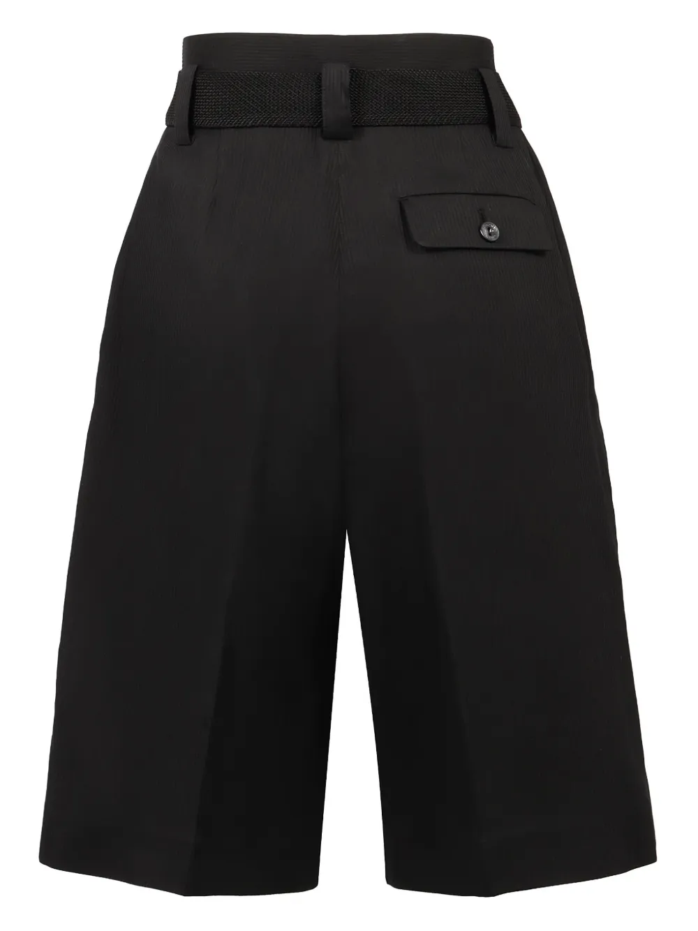 Agnona Shorts met ceintuur - Zwart