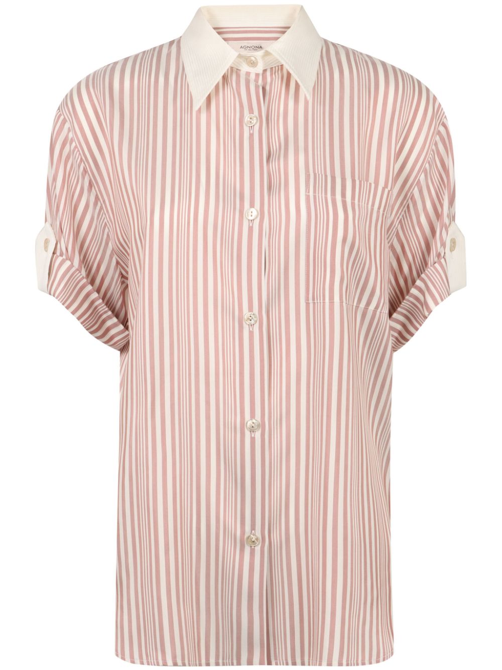 silk striped shirt