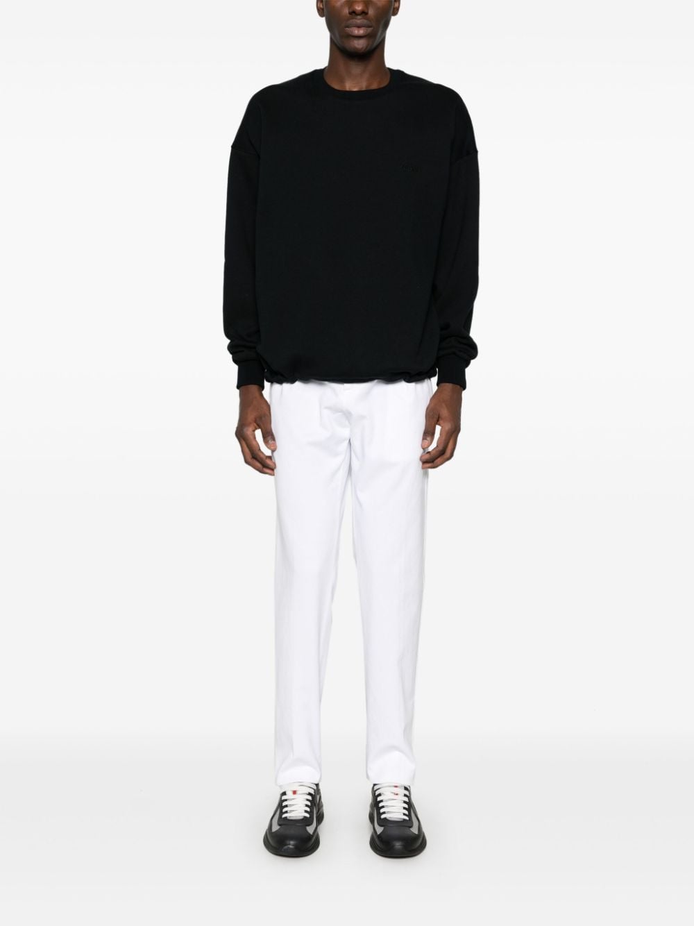 Zegna crew-neck sweatshirt - Zwart