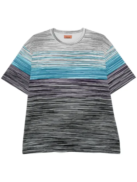 Missoni logo-rubberised striped T-shirt
