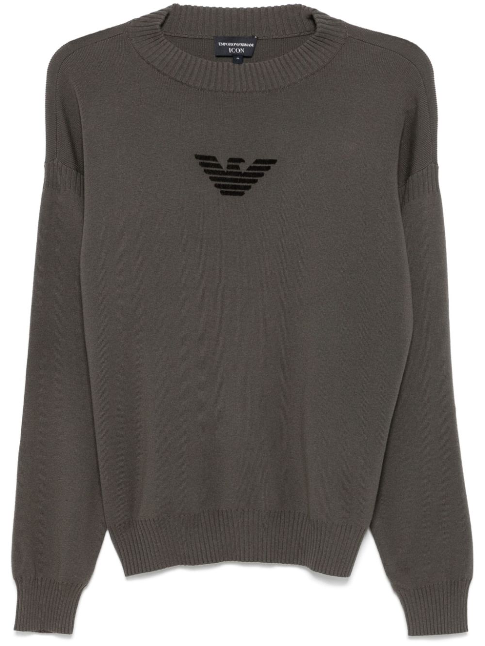 Emporio Armani flocked logo sweater Men