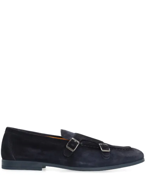 Doucal's Duke suede monk-strap loafers