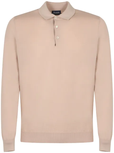 Drumohr fine-knit polo shirt
