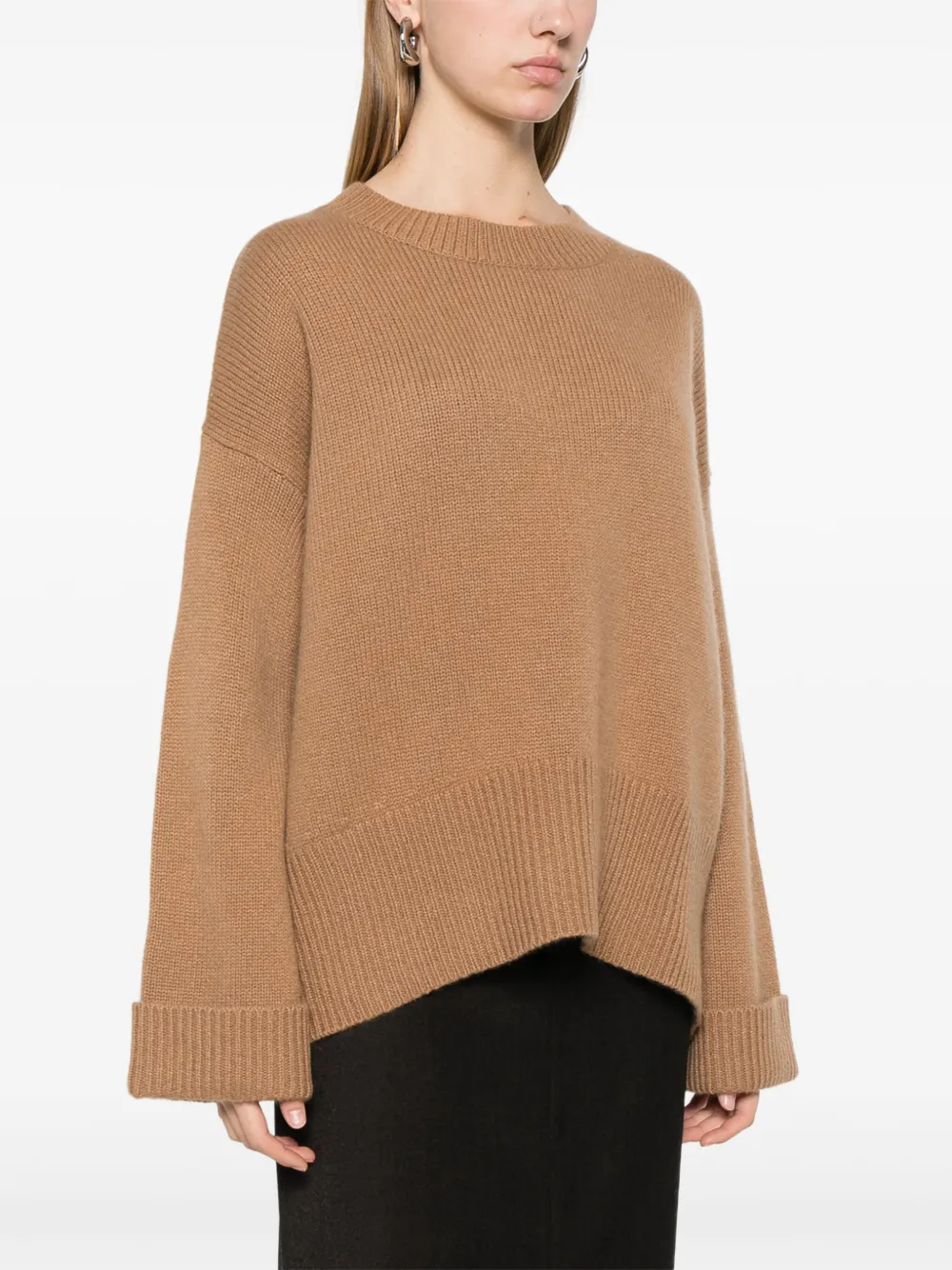Arch4 Cornwall Ribbed Cashmere Sweater In Brown