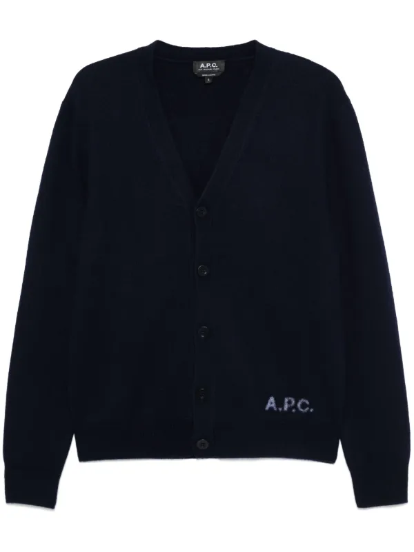 A.P.C アーペーセー　カーディガン A.P.C. Kenny カーディガン | ブルー | FARFETCH JP