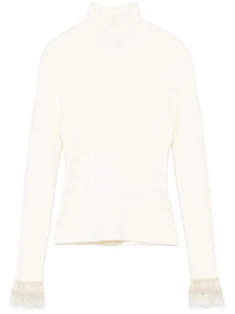 Chiara Ferragni lurex-detailing top