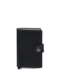 Secrid leather contrast-stitching wallet - Black