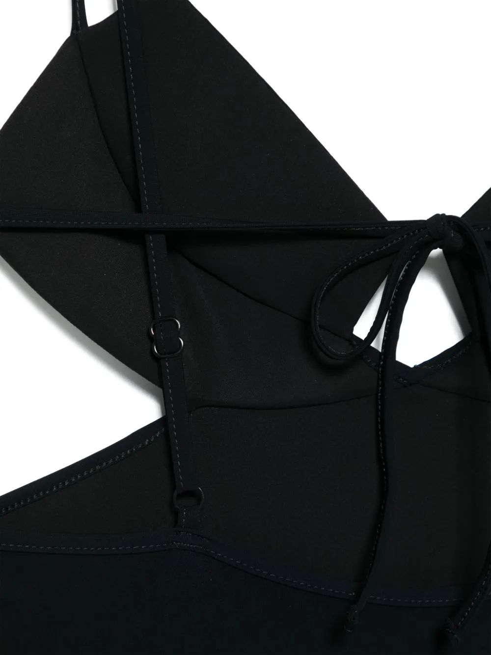 Shop Nensi Dojaka Stretch-design Swimsuit In Black