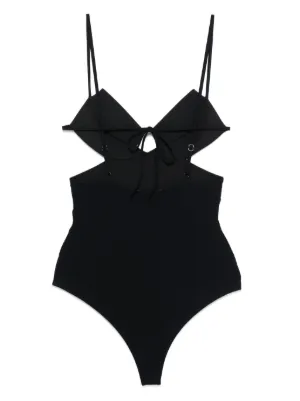 ワンピース水着 Nensi Dojaka Black stretch polyester swimsuit Nensi Dojaka Beachwear and swimwear outfits for Women