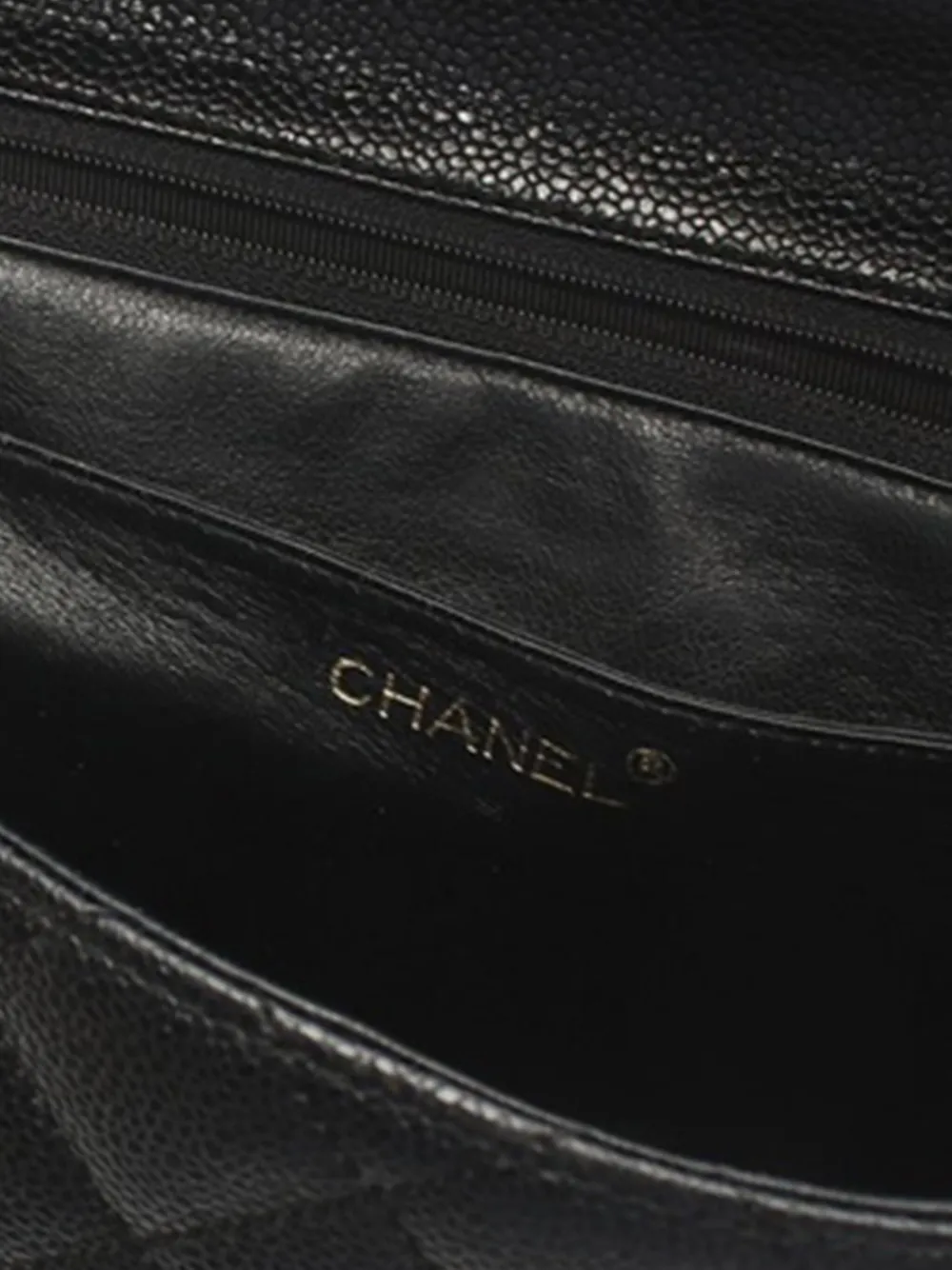 CHANEL Pre-Owned 2000-2002 Caviar Kelly Top Handle handbag - Zwart
