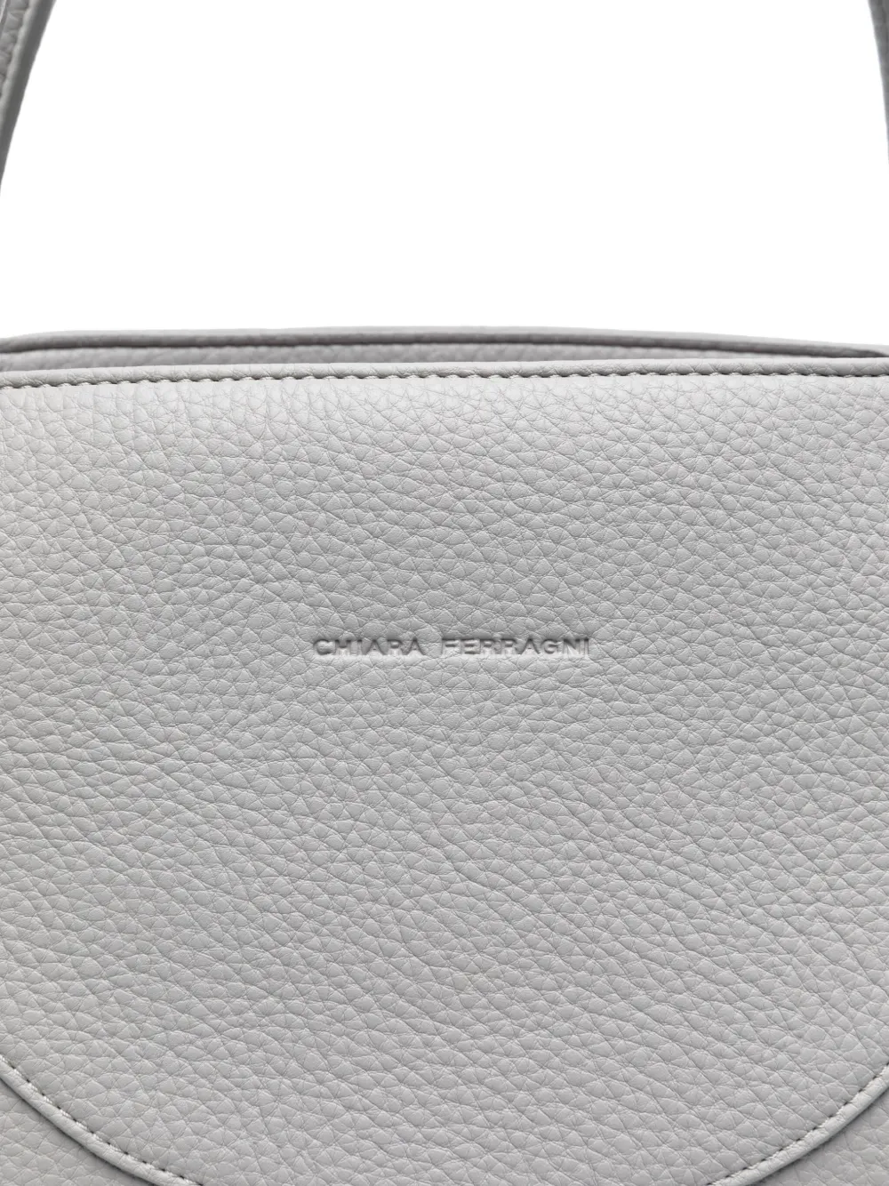 Shop Chiara Ferragni Golden Eye Star Tote Bag In 灰色