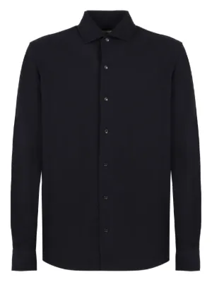 Giorgio Armani Camisa Mangas Longas Com Botões | Azul | FARFETCH BR