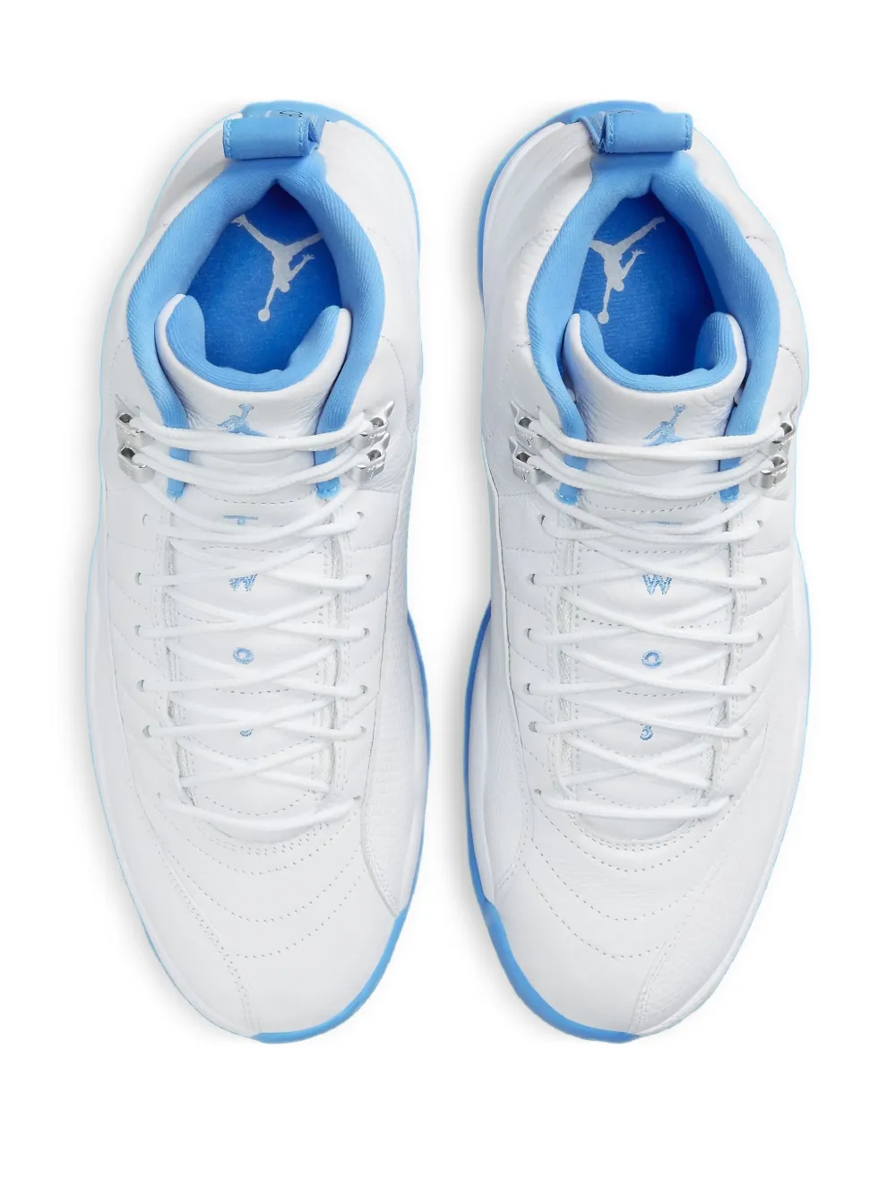 Jordan Air 12 "Melo White University Blue Metallic Silver" sneakers