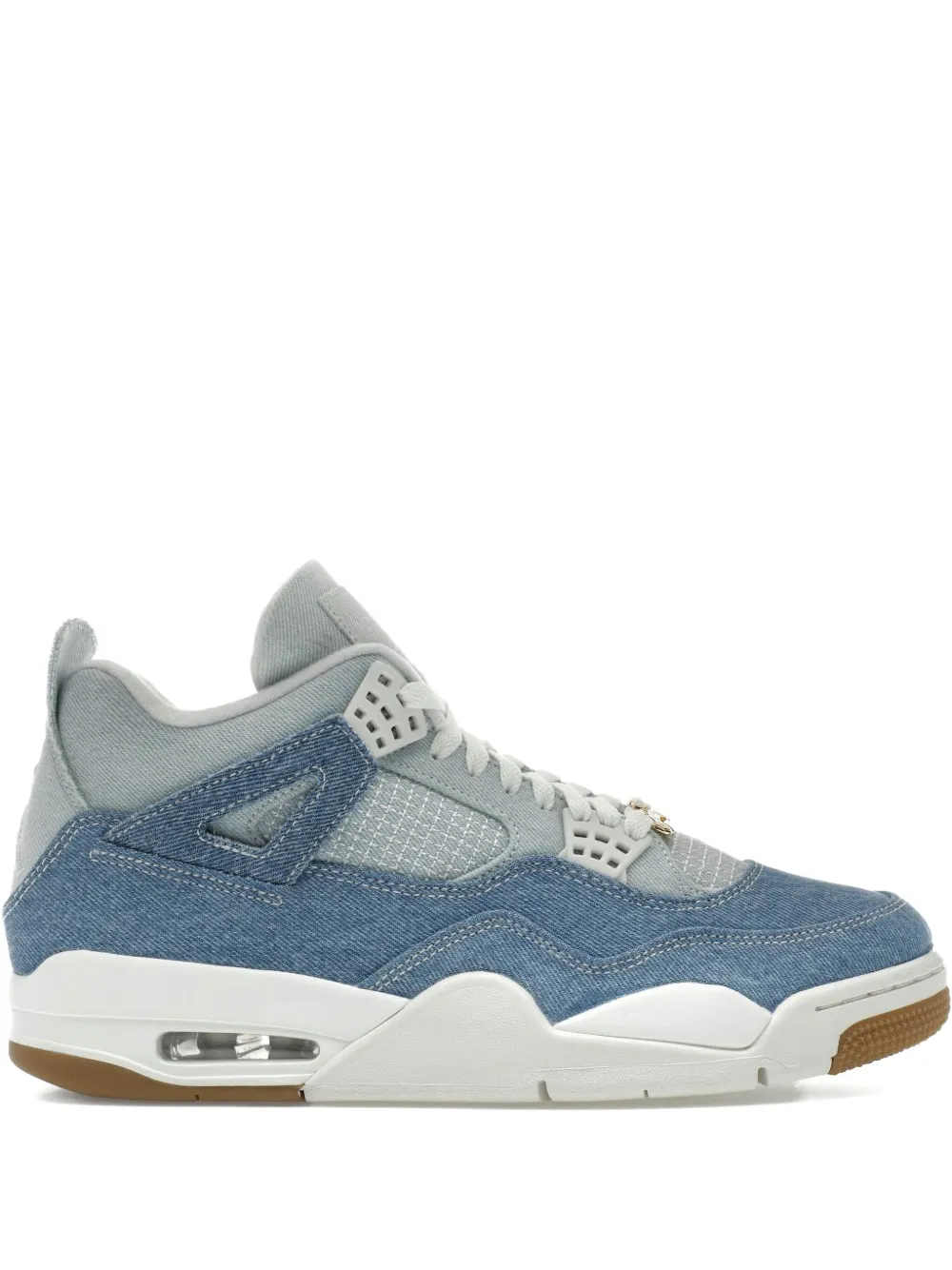 Jordan Air 4 denim-panel sneakers Blue