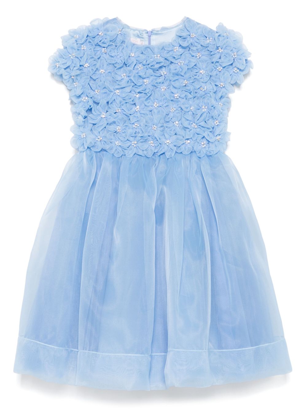 MARCHESA KIDS COUTURE Jurk met bloe patch Blauw