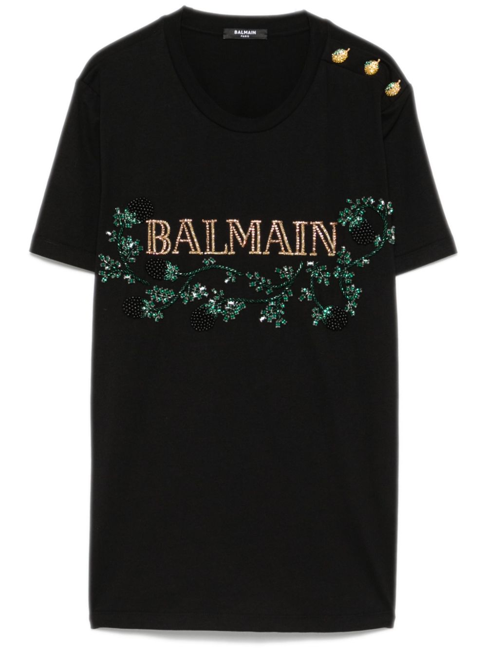 Balmain T-shirt verfraaid met logo Zwart