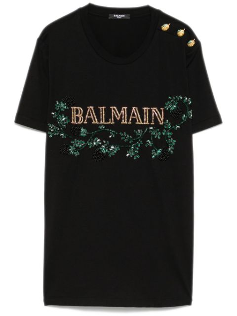 Balmain logo-embellished T-shirt Women