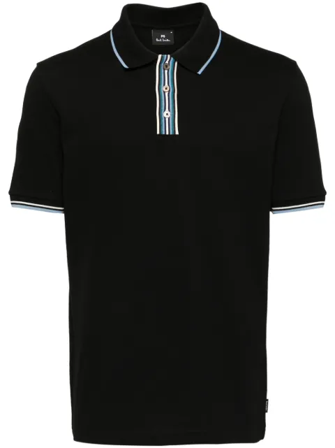 PS Paul Smith playera tipo polo con rayas estampadas