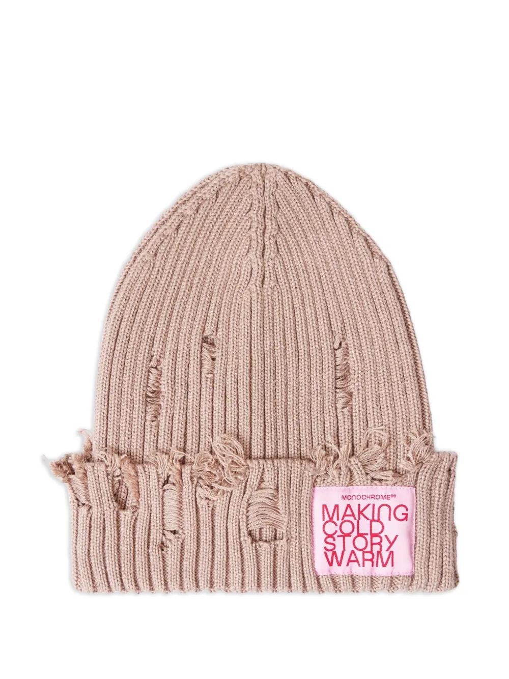 MONOCHROME distressed-effect beanie | Neutrals | Image 1