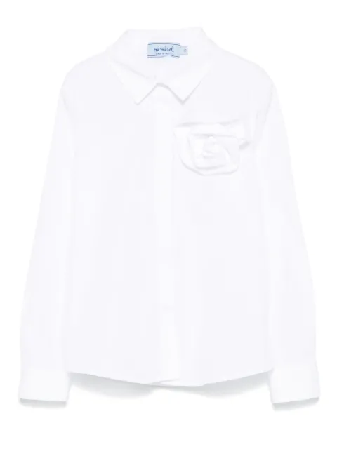 Mi Mi Sol floral-appliqué shirt