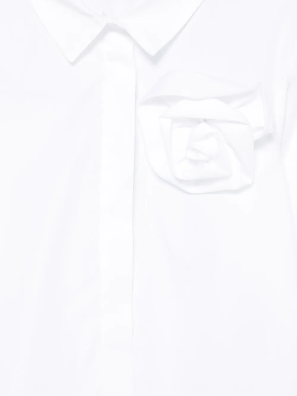 Mi Sol Shirt met bloemenapplicatie Wit