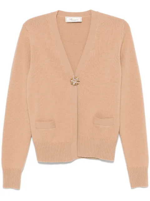 Blumarine brooch-detail cardigan
